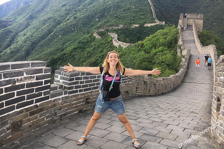 Alexia visited Mutianyu Great Wall with China Discovery How to Plan a China Yangtze Tour