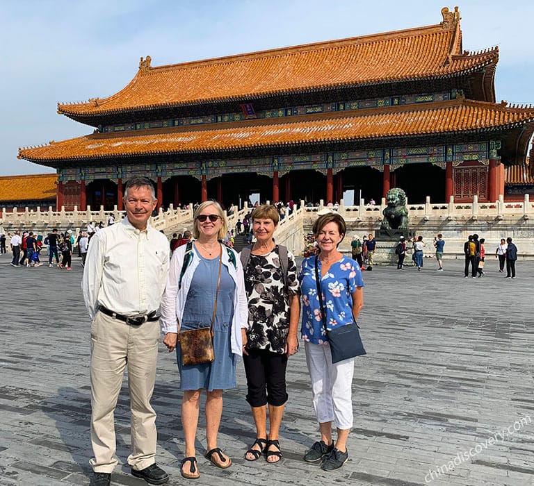 Clients from USA Visited Forbidden City Beijing Tour with China Discovery