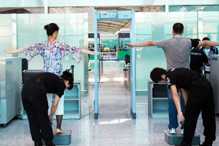 High Speed Train Security Check Get On the High Speed Train - Security Check