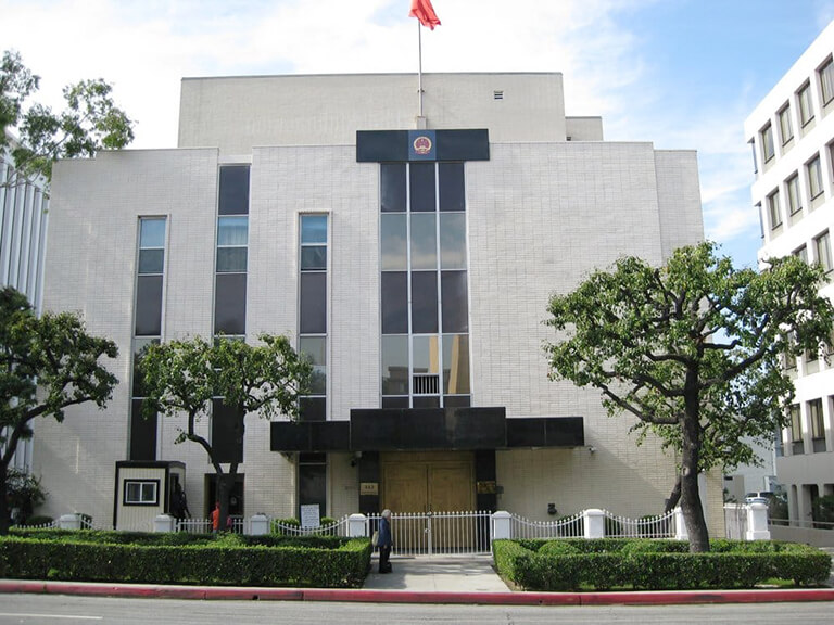 Visa Office of Chinese Consulat General in Los Angeles US Chinese Emabassy and Consulate in US
