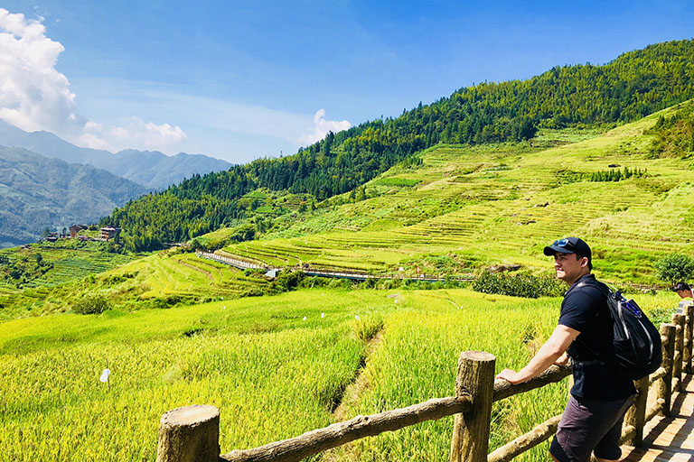Our Customers Traveled in Longji, Guilin in September China Guilin Tour with China Discovery