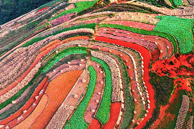 Dongchuan Red Land in November China in November