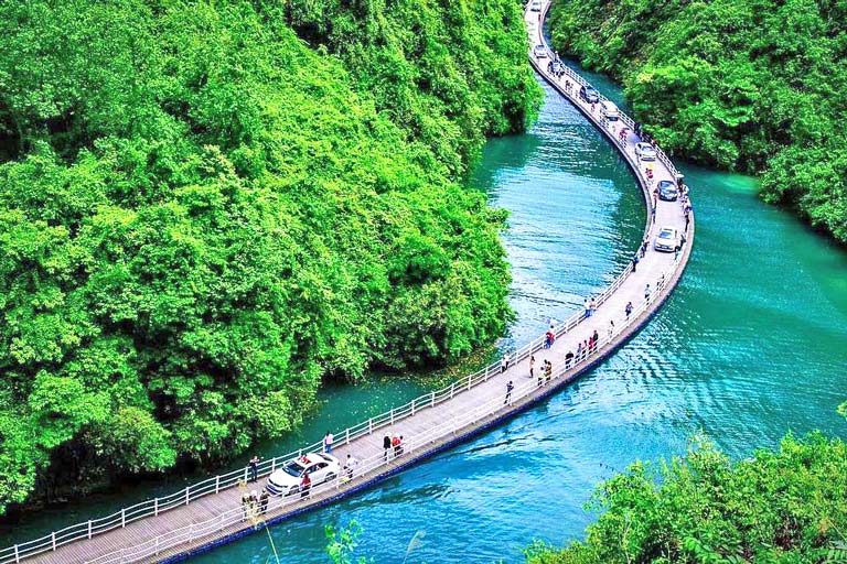 Enshi Shiziguan in Summer China in August