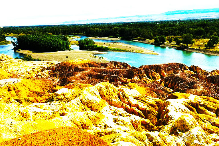 Distinctive Ancient Geological Formations Kanas in Xinjiang