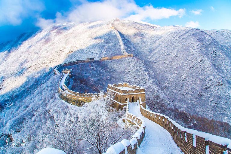 Beijing Mutianyu Great Wall in December Beijing Mutianyu Great Wall in December