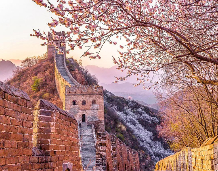 Great Wall in Spring China in April