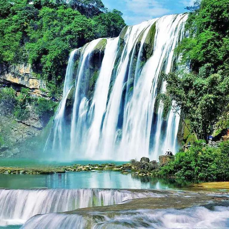 Huangguoshu Waterfall in Summer China in July