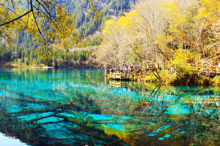 Jiuzhai Valley in November China in November