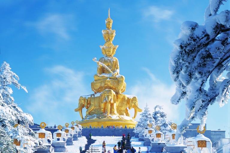 Mount Emei in December Mount Emei in December
