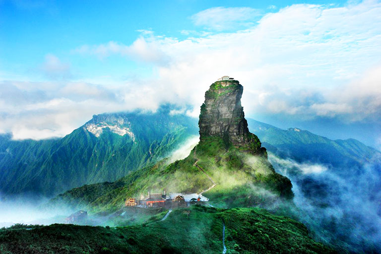 Mount Fanjing in Tongren Guizhou China in August