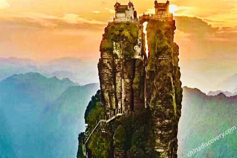 Sublime Red Clouds Golden Summit Fanjingshan