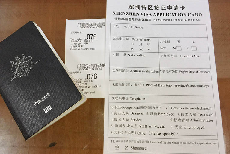 Requirements of Shenzhen VOA Shenzhen Visa on Arrival Application Requirements
