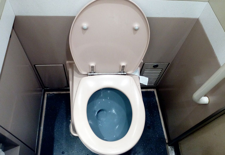 Western Style Toilet on China High Speed Train Western Style Toilet on China High Speed Train