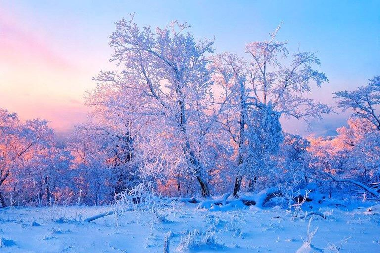 Wusong Island in January Jilin in January